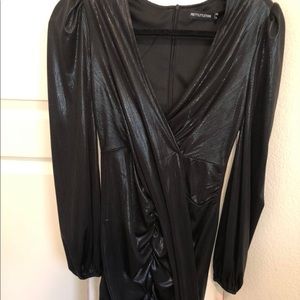 Metallic black dress